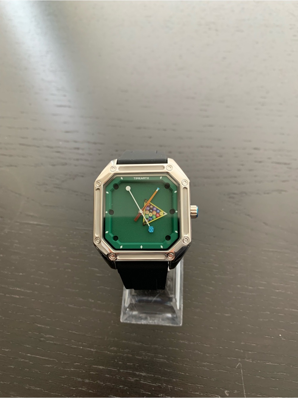 Green Dial Pool-Table Inspired Square Watch